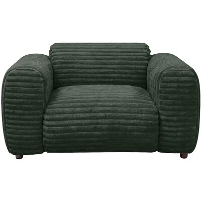 Unique Sillón de pana gruesa verde POGNI de Maison Céphy Unique Sillón de pana gruesa verde POGNI de Maison Céphy