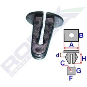 ROMIX ROM 57121Z Protección/Clips - 10 piezas ROMIX ROM 57121Z Protección/Clips - 10 piezas