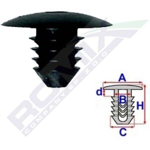 Clip ROMIX A11888 para Mercedes-Benz - Juego de 10 Clip ROMIX A11888 para Mercedes-Benz - Juego de 10