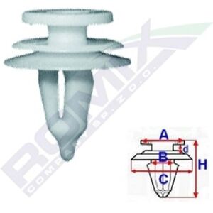 ROMIX B18915 Clips de coche - Pack de 10 ROMIX B18915 Clips de coche - Pack de 10