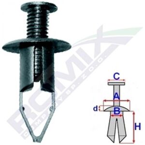 ROMIX ROM B22110 Soporte - soporte de parachoques de 10 piezas ROMIX ROM B22110 Soporte - soporte de parachoques de 10 piezas