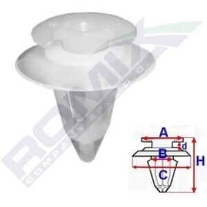 ROMIX ROM C10003 Protección/Clips - Montaje del motor ROMIX ROM C10003 Protección/Clips - Montaje del motor