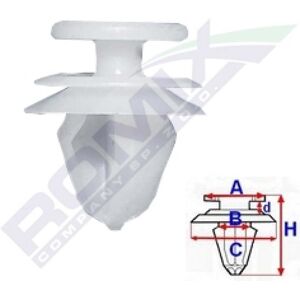 ROMIX C10091 Clip - Pack de 10 para Renault, Peugeot, Citroën ROMIX C10091 Clip - Pack de 10 para Renault, Peugeot, Citroën