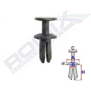 ROMIX ROM C70300 Clips - Fijación interior y parachoques ROMIX ROM C70300 Clips - Fijación interior y parachoques