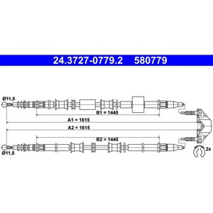 Cable de Frenos Opel Meriva A - Compatible con Opel Meriva A Cable de Frenos Opel Meriva A - Compatible con Opel Meriva A