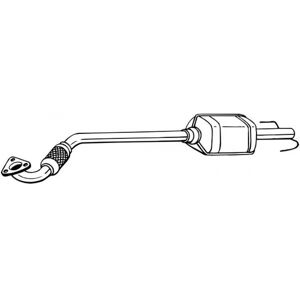 Convertidor Catalítico Bosal 090-129 - Euro 4 con piezas Convertidor Catalítico Bosal 090-129 - Euro 4 con piezas
