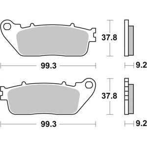 Pastillas de freno BREMBO 07HO13SP - Partes de freno Pastillas de freno BREMBO 07HO13SP - Partes de freno