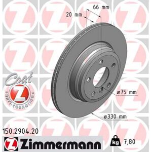 Disco de freno ZIMMERMANN 150.2904.20 Disco de freno ZIMMERMANN 150.2904.20