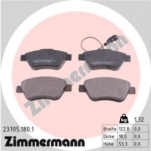 Juego de pastillas ZIMMERMANN 23705.180.1 Juego de pastillas ZIMMERMANN 23705.180.1