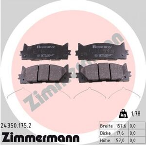 Juego de pastillas ZIMMERMANN 24350.175.2 Juego de pastillas ZIMMERMANN 24350.175.2
