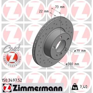 Disco de freno ZIMMERMANN 150.3497.52 Disco de freno ZIMMERMANN 150.3497.52