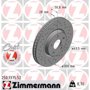 Disco de freno ZIMMERMANN 250.1375.52 Disco de freno ZIMMERMANN 250.1375.52
