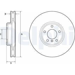 Disco de freno ventilado Delphi BG9156C - Disco de freno Disco de freno ventilado Delphi BG9156C - Disco de freno