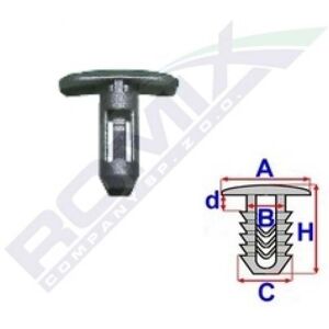 Clip de sujeción ROMIX ROM C60311 - 10 piezas Clip de sujeción ROMIX ROM C60311 - 10 piezas