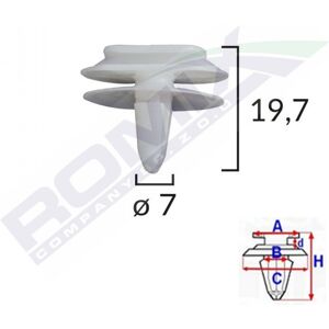 Clip de cable ROMIX - 10 piezas para Renault Clio II y Scenic III Clip de cable ROMIX - 10 piezas para Renault Clio II y Scenic III