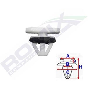 Clip de Parachoques ROMIX C70150 - Pieza de vehículo Clip de Parachoques ROMIX C70150 - Pieza de vehículo
