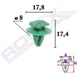Clips ROMIX C70560 para revestimiento interior Fiat Jeep Clips ROMIX C70560 para revestimiento interior Fiat Jeep