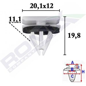 ROMIX C70587 Clips - Sujetadores para paneles interiores/exteriores ROMIX C70587 Clips - Sujetadores para paneles interiores/exteriores