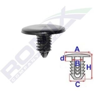 Clips de cubreguardabarros ROMIX C60669 - Piezas de reparación Clips de cubreguardabarros ROMIX C60669 - Piezas de reparación