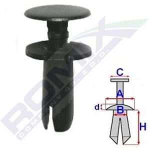 ROMIX ROM C60450 Protección/Clips - Protección para motor, 10 piezas ROMIX ROM C60450 Protección/Clips - Protección para motor, 10 piezas