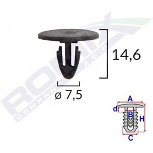 ROMIX Clip para Cubierta del Motor - Ajuste Universal para Opel, Renault, Fiat ROMIX Clip para Cubierta del Motor - Ajuste Universal para Opel, Renault, Fiat