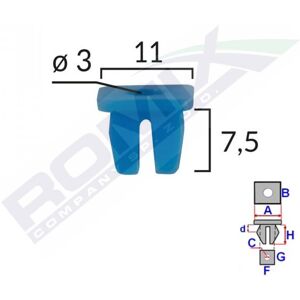 ROMIX ROM 15012 - Sujetadores - 25 piezas ROMIX ROM 15012 - Sujetadores - 25 piezas