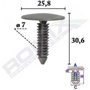ROMIX C70609 - Clips para tapicería ROMIX C70609 - Clips para tapicería