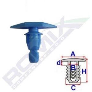 ROMIX Fijación de moldura de carrocería - ROM C60747 ROMIX Fijación de moldura de carrocería - ROM C60747