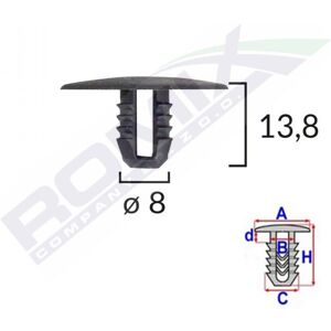 ROMIX ROM A15749 Elemento de fijación para cubierta del motor ROMIX ROM A15749 Elemento de fijación para cubierta del motor