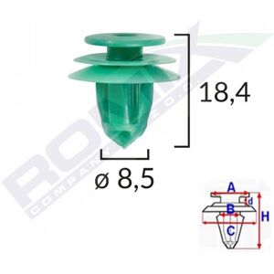 Clips para tapicería ROMIX C70344 Clips para tapicería ROMIX C70344