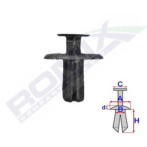 Cubierta de arco de rueda ROMIX ROM 80103 - 10 piezas Cubierta de arco de rueda ROMIX ROM 80103 - 10 piezas