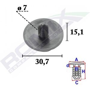 Clip de tapicería ROMIX C70338 - Abrazadera de calidad Clip de tapicería ROMIX C70338 - Abrazadera de calidad