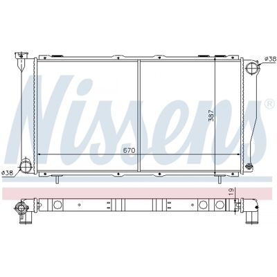 NISSENS 64112 Radiador de aluminio - Radiador NISSENS 64112 Radiador de aluminio - Radiador