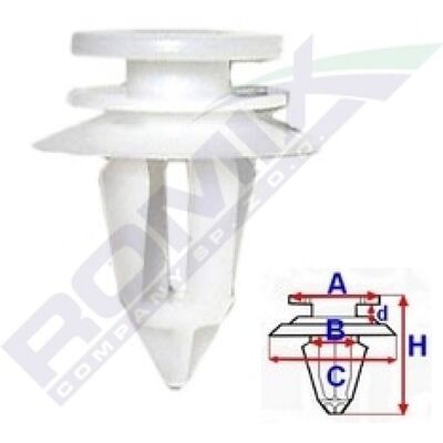 Clips de protección de parachoques ROMIX Mercedes-Benz MINI - Accesorios para coche Clips de protección de parachoques ROMIX Mercedes-Benz MINI - Accesorios para coche