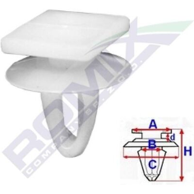 Clip de cable ROMIX ROM C10118 - Ajustable, para molduras - 10 piezas Clip de cable ROMIX ROM C10118 - Ajustable, para molduras - 10 piezas