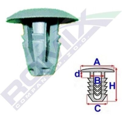 Alerón de paso de rueda ROMIX C10149 - 10 piezas Alerón de paso de rueda ROMIX C10149 - 10 piezas