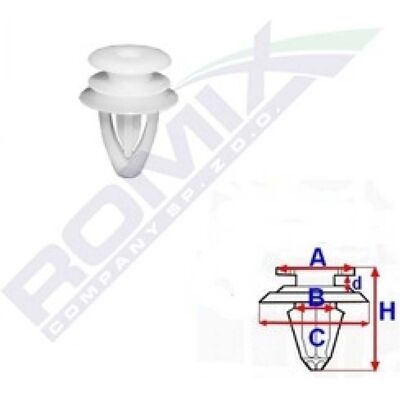ROMIX Opel C50550 Clip - Protección y Fijaciones Automotrices ROMIX Opel C50550 Clip - Protección y Fijaciones Automotrices