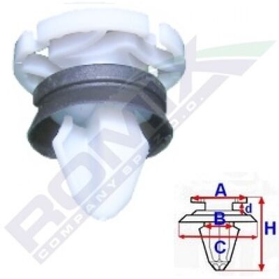 Clip ROMIX C60332 - Pack de 5 para Opel, Renault, Fiat Clip ROMIX C60332 - Pack de 5 para Opel, Renault, Fiat