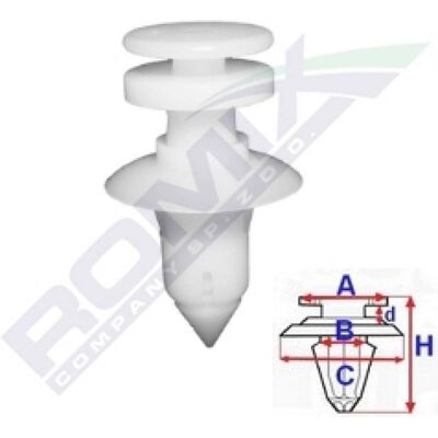 Clips de cubrecadena de arcos de rueda ROMIX C60660 - Clips de protección de paso de rueda Clips de cubrecadena de arcos de rueda ROMIX C60660 - Clips de protección de paso de rueda