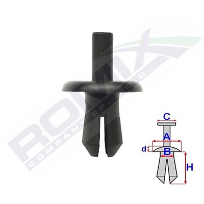 ROMIX Clip C70310 - Juego universal de sujetadores para parachoques y maletero ROMIX Clip C70310 - Juego universal de sujetadores para parachoques y maletero