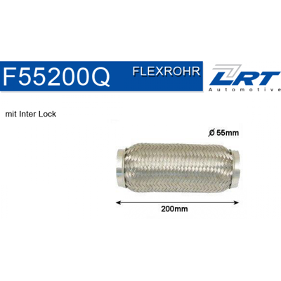 Tubo de escape flexible Bosal 54,5x200mm - Flexrohr, Abgasanlage Tubo de escape flexible Bosal 54,5x200mm - Flexrohr, Abgasanlage
