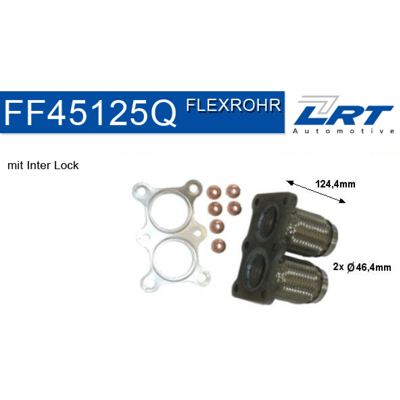 Tubo de escape Audi Seat VW - Conector flexible para catalizador Tubo de escape Audi Seat VW - Conector flexible para catalizador