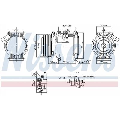 NISSENS 891011 Compresor de Aire Acondicionado - Compresor, Aire Acondicionado, NISSENS NISSENS 891011 Compresor de Aire Acondicionado - Compresor, Aire Acondicionado, NISSENS
