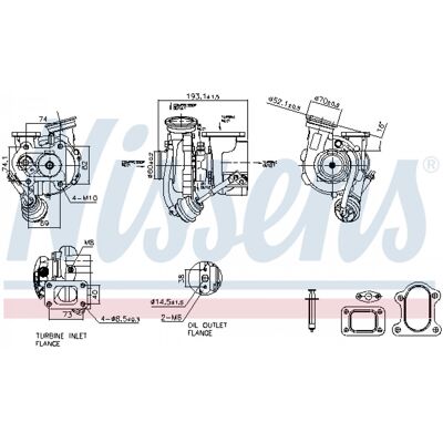 NISSENS 93600 - Turbo para Mercedes-Benz ATEGO NISSENS 93600 - Turbo para Mercedes-Benz ATEGO