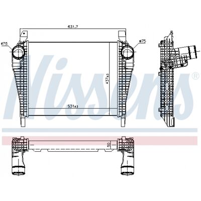 NISSENS - 97064 - IVECO EuroCargo IV - Intercooler - Intercooler NISSENS - 97064 - IVECO EuroCargo IV - Intercooler - Intercooler