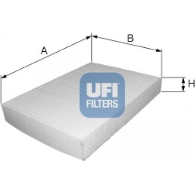 Filtro de Aire de Cabina UFI 54.160.00 - Filtro de Carbón Activo para CITROËN, PEUGEOT, FIAT, TOYOTA Filtro de Aire de Cabina UFI 54.160.00 - Filtro de Carbón Activo para CITROËN, PEUGEOT, FIAT, TOYOTA
