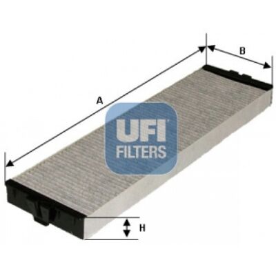 Filtro de aire de cabina UFI 54.157.00 - Carbón activo para LANCIA Thesis Filtro de aire de cabina UFI 54.157.00 - Carbón activo para LANCIA Thesis