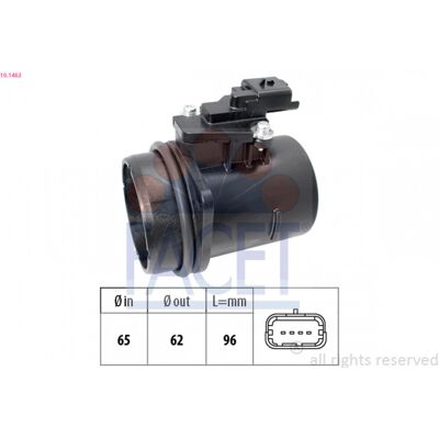 FACET 10.1463 Sensor de flujo de aire - 1920 RA, 9683282980 FACET 10.1463 Sensor de flujo de aire - 1920 RA, 9683282980