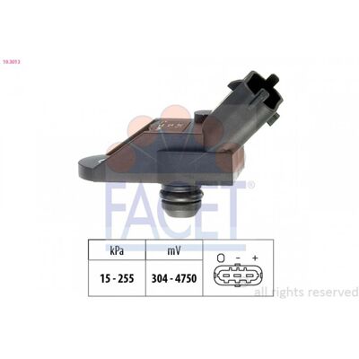 FACET 10.3013 Sensor de presión - Adaptación a la altitud - Equivalente OE FACET 10.3013 Sensor de presión - Adaptación a la altitud - Equivalente OE