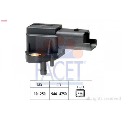 Sensor de presión barométrica FACET 10.3030 - Adaptación a la altitud Sensor de presión barométrica FACET 10.3030 - Adaptación a la altitud
